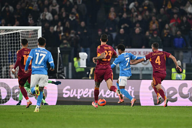 Рома – Наполі – 0:1. Поразка вовків без Довбика. Відео гола та огляд