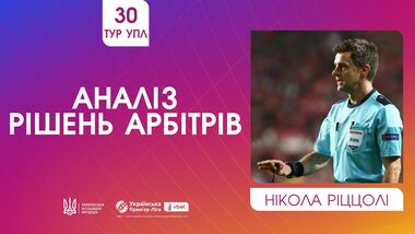 ВІДЕО. Ріццолі прокоментував спірні суддівські моменти 30-го туру УПЛ