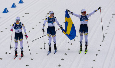 У жіночому лижному спринті п'єдестал виявився «шведським»