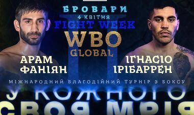 Арам Фаниян – Игнасио Ирибаррен. Бой за WBO Global. Смотреть онлайн LIVE
