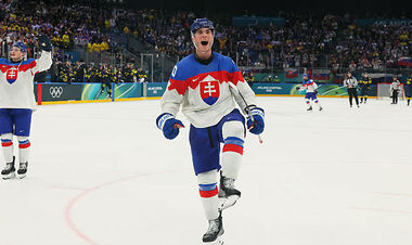 ФОТО. Олимпиада – любимый турнир. У форварда Словакии 10 шайб в 10 матчах