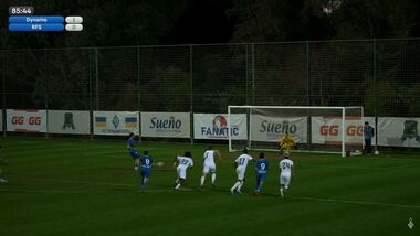 ВИДЕО. Пономаренко с пенальти удвоил перевес Динамо над РФШ