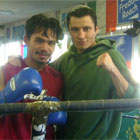 Кадр дня: Мэнни Пакьяо и Рустам Нугаев