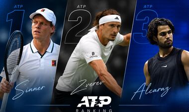 Рейтинг ATP. Тройка лидеров осталась без изменений, Сачко – на 180-м месте