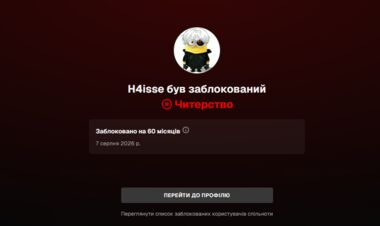 Півфіналіст чемпіонату України з CS2 отримав бан на FACEIT за чіти