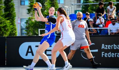 Сборная Украины 3х3 вышла в полуфинал этапа Женской серии в Сумгаите