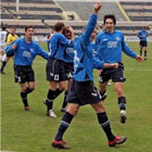 Половина команды...