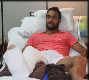 Аргентинскому футболисту сломали ногу во время матча + ВИДЕО