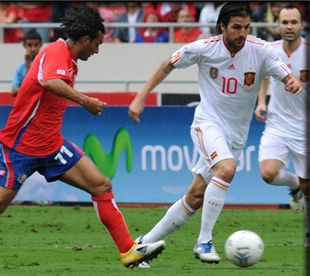 Коста-Рика - Испания - 2:2. Вилья спасает честь