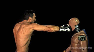 Невероятной силы удар Кличко – 700 кг на голову соперника