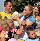 Юлию Калину встретил Донецк и Мариуполь