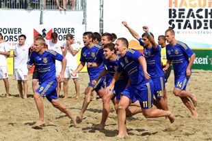 Пляжный футбол. Украина - Беларусь - 2:1. Мы - в элите!