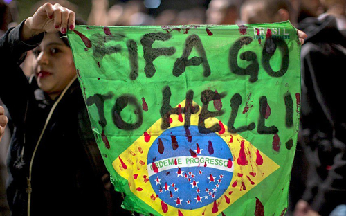 В Бразилии протестуют против проведения чемпионата мира