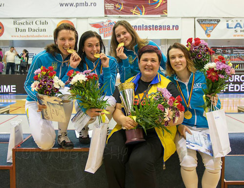 Украинские рапиристки – обладательницы Кубка Европы 2014