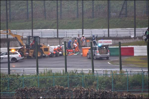 Гран При Японии: Жюль Бьянки попал в страшную аварию