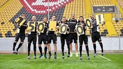 Динамо Дрезден отпраздновало 150 000 подписчиков в Facebook