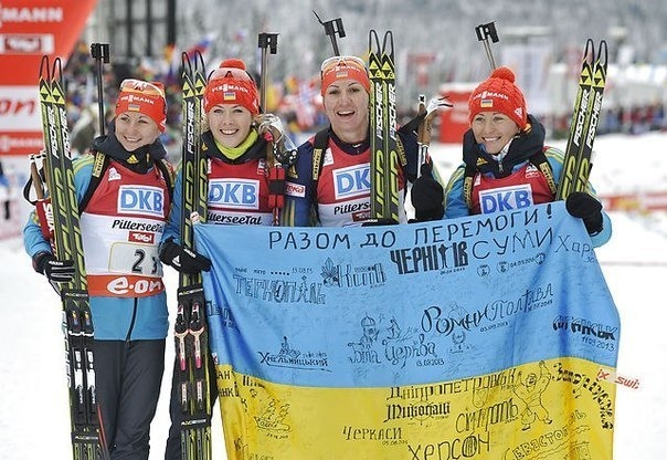 Украина выигрывает серебро в женской эстафете на Кубке мира!