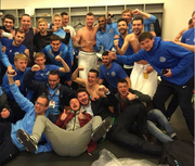 Фото дня. Эмоции Днепра от выхода в полуфинал ЛЕ