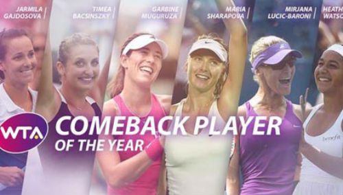 WTA назвала номинантов на звание Возвращение года