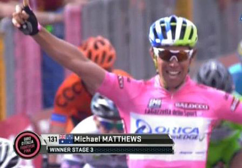 Майкл Мэттьюс – победитель 3 этапа Джиро д’Италия-2015