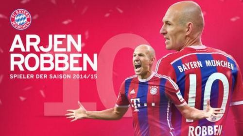 Роббен признан лучшим игроком Баварии в минувшем сезоне
