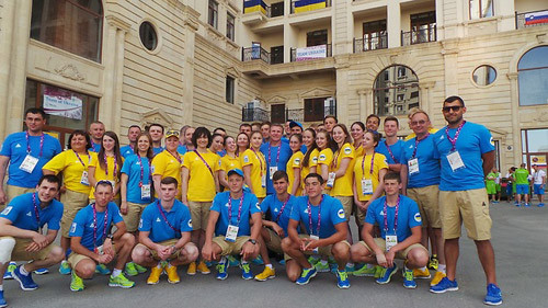 Сергей Бубка посетил украинских спортсменов в Баку