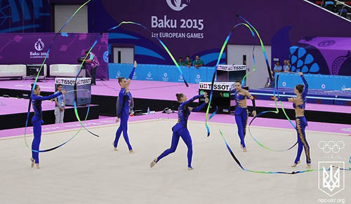 Украинские гимнастки завоевали серебро Европейских игр