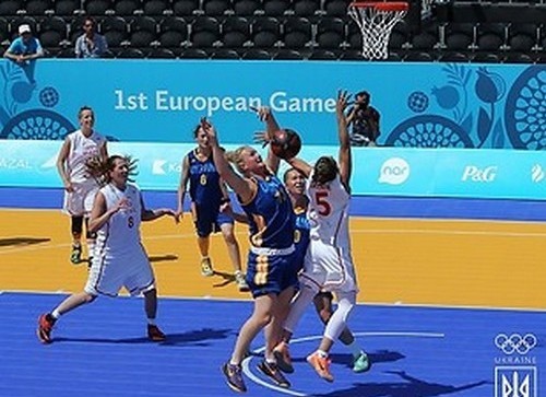 Украинские баскетболистки вышли в 1/8 финала Европейских игр