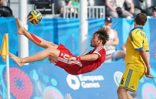 Пляжный футбол: Украина драматично проигрывает Швейцарии