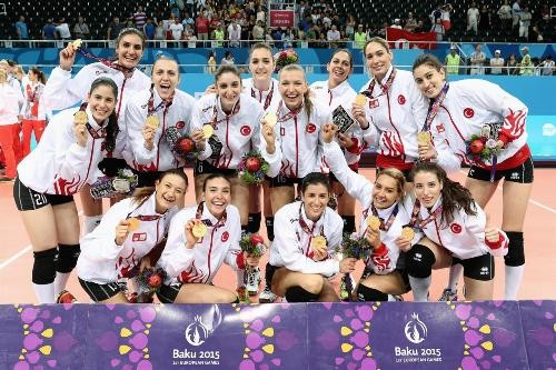 Волейболистки Турции - чемпионки Европейских игр