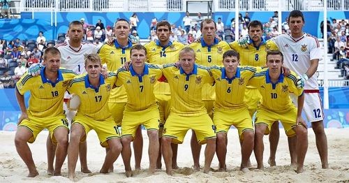 Сборная Украины по пляжному футболу шестая на Играх-2015