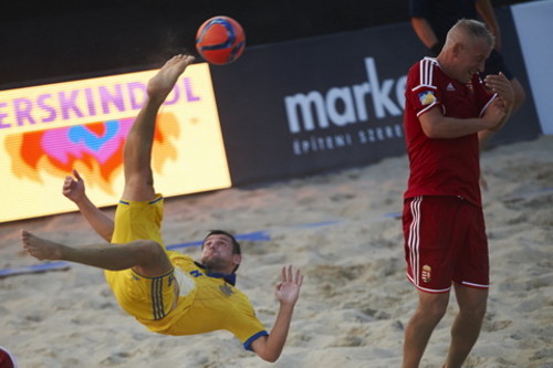 Пляжный футбол:сборная Украины добывает путевку в Суперфинал