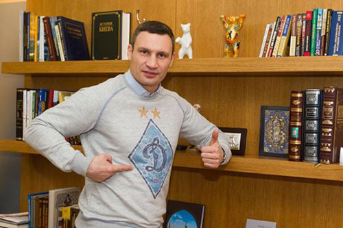Виталий Кличко пожелал победы киевскому Динамо