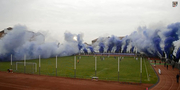Пиро-шоу на матче четвертого дивизиона Румынии