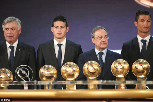 Globe Soccer Awards: Реал Мадрид - лучший клуб мира