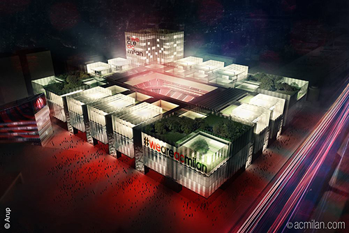 Милан представил проект нового стадиона