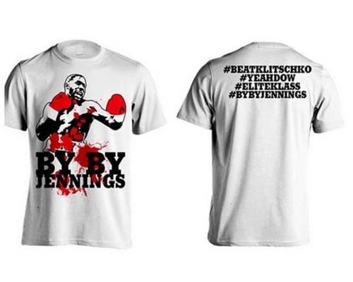 Дженнингс выпустил футболки «побить Кличко»