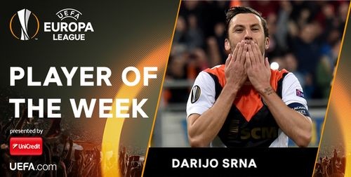 Дарио Срна - игрок недели в Лиге Европы