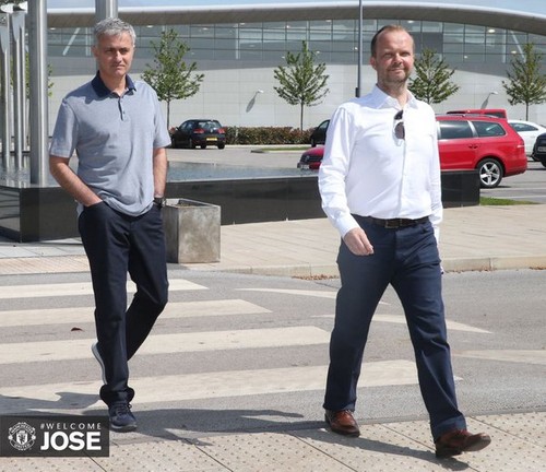 Жозе Моуриньо впервые прибыл на базу Манчестер Юнайтед