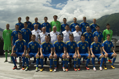 Официальная фотография сборной Украины к Евро-2016