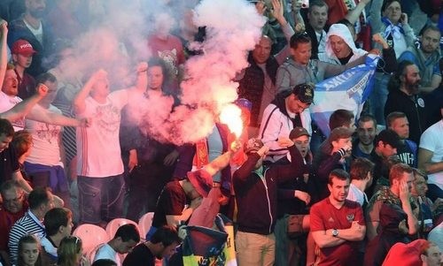 Российские и словацкие фанаты подрались после матча