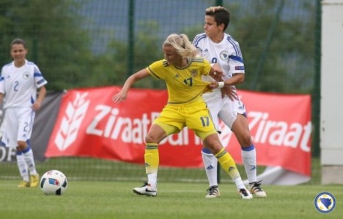 Женская сборная Украины одолела Боснию в спарринге