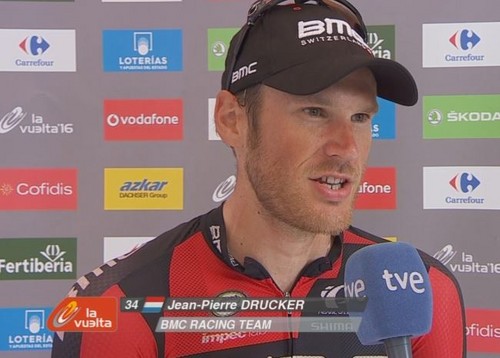 Жан-Пьер Друкер (BMC) - победитель 16-го этапа Вуэльты Испании-2016
