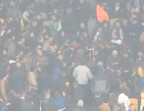 Видео начала драки на матче Динамо — Челси