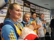 В Киеве встретили вице-чемпионок мира по баскетболу