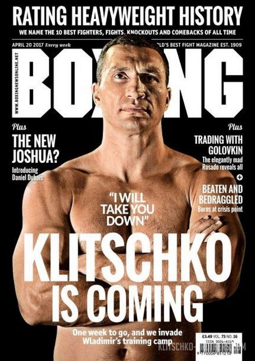 Владимир Кличко появился на обложке старейшего в мире журнала о боксе