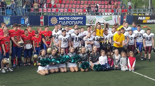 В Киеве прошел детско-юношеский праздник американского футбола
