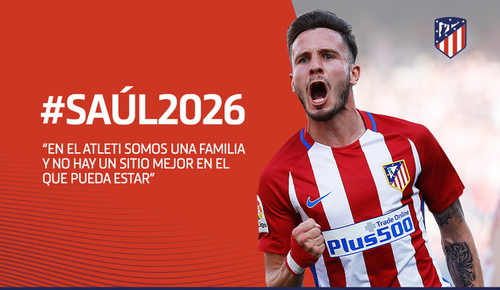 Сауль продлил контракт с Атлетико до 2026 года