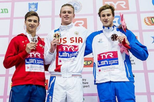 Коптєлов і Кесіль виграли бронзові медалі на ЧЄ з плавання