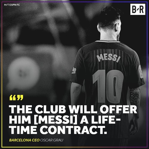 Барселона предложит Месси пожизненный контракт